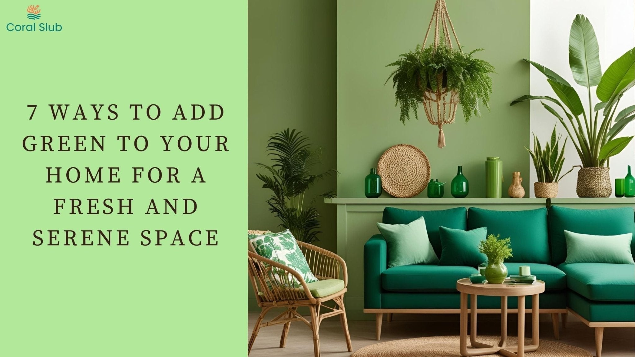 7 Ways to Add Green to Your Home for a Fresh and Serene Space