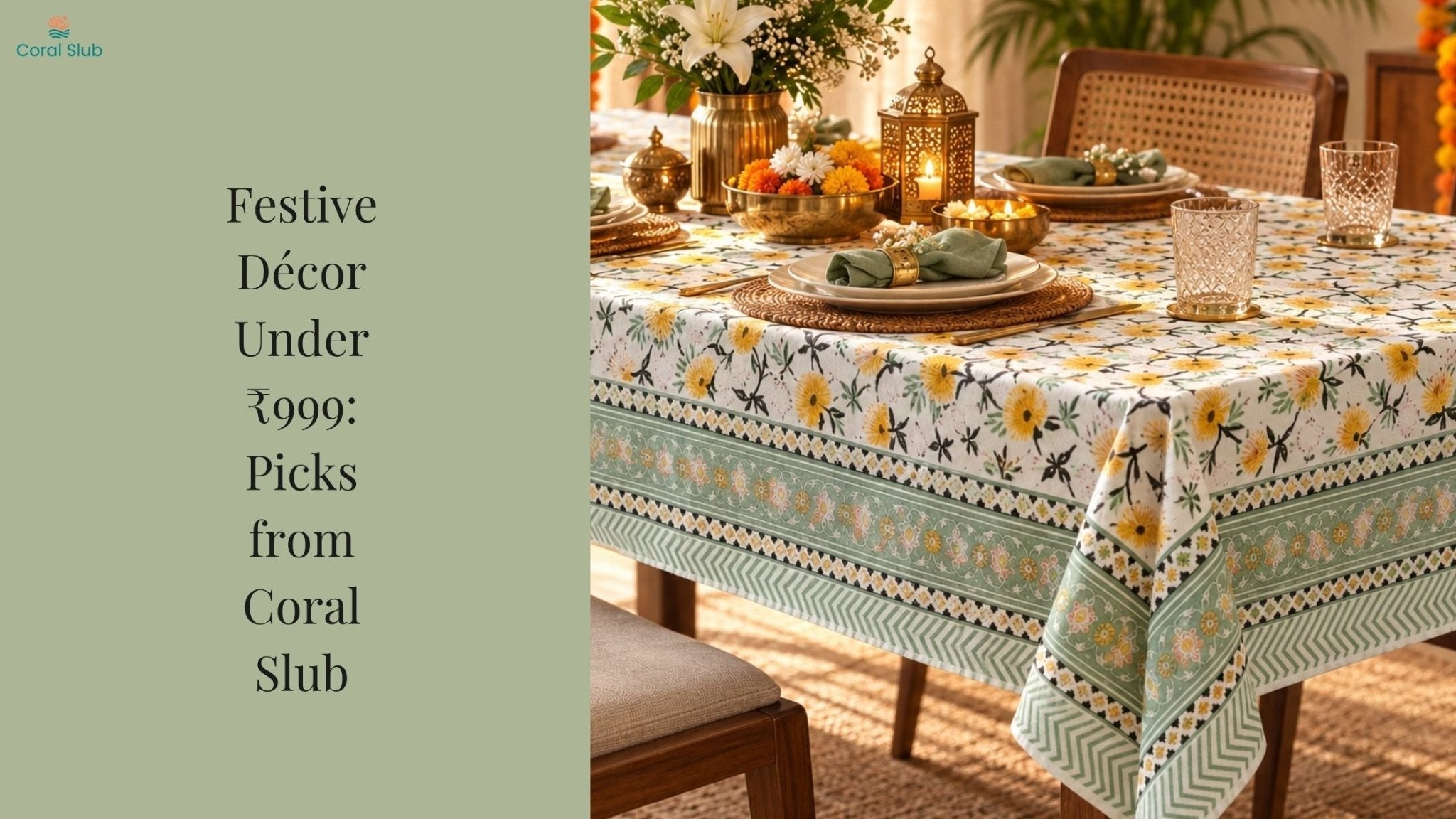 Festive Décor Under ₹999: Picks from Coral Slub