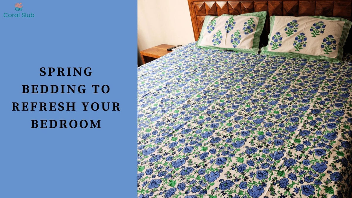Spring Bedding That Will Instantly Refresh Your Bedroom – Coral Slub