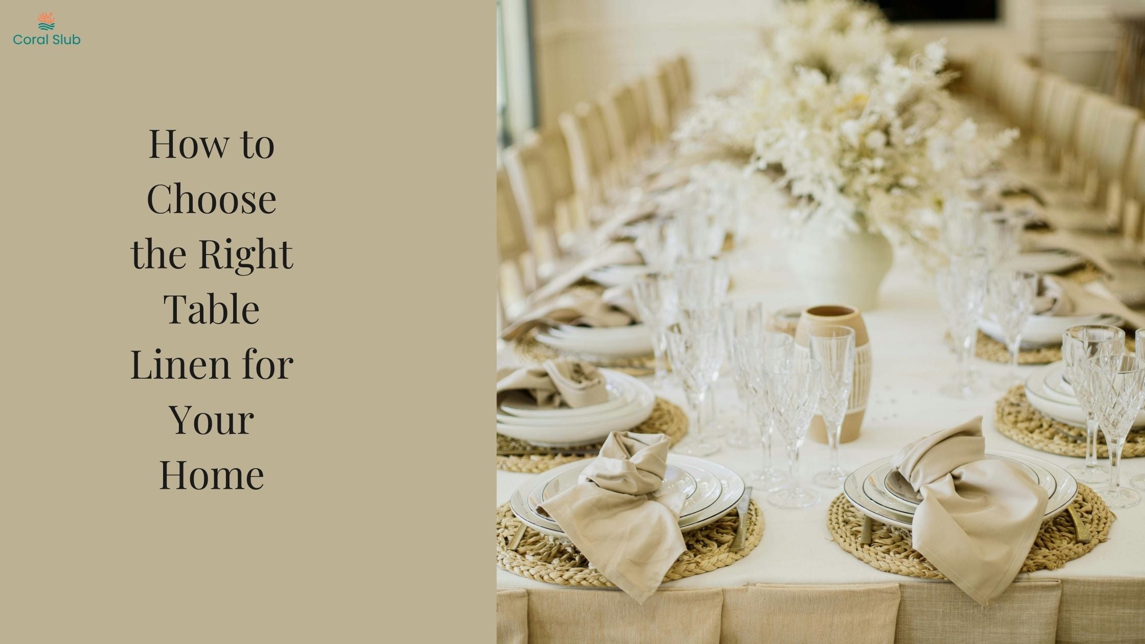 How to Choose the Right Table Linen for Your Home