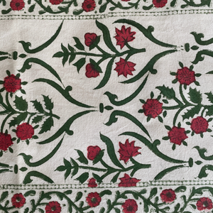 Block print table runners