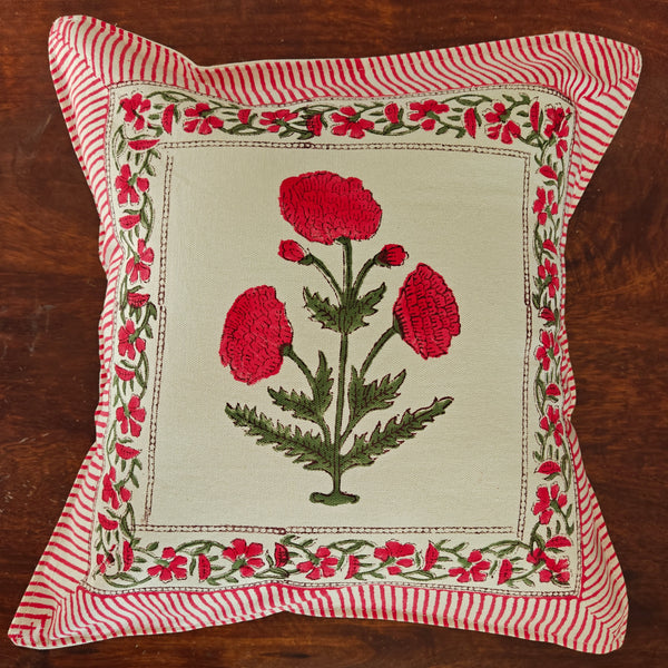 block print cushion covers