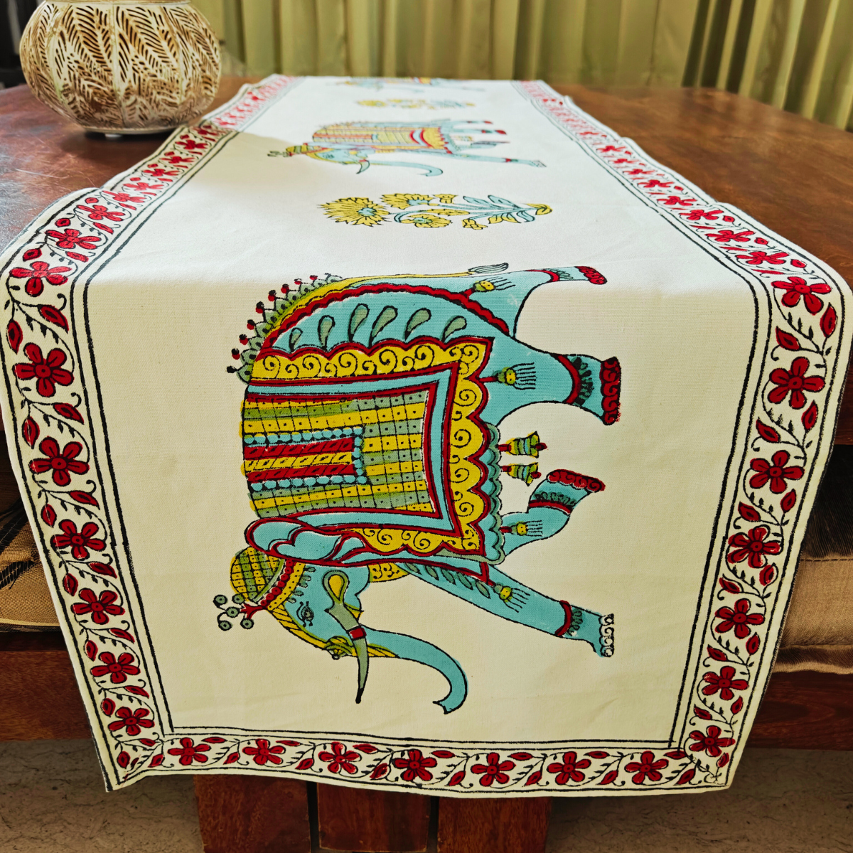 Maharaj Table Runner, 100% cotton, 13" X 72"