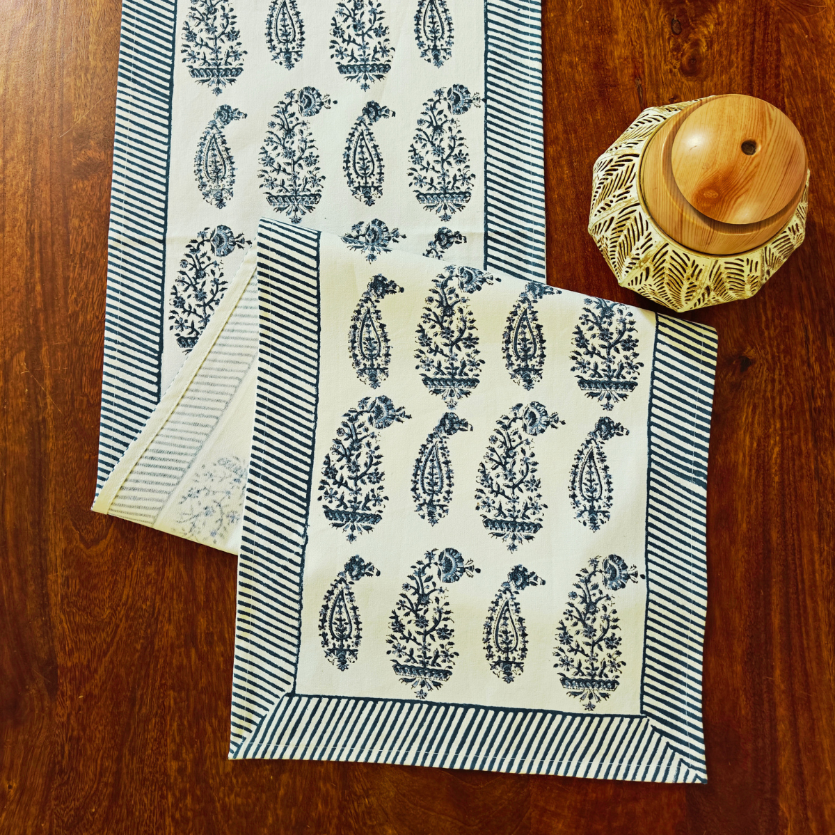 Mayur Table Runner, 100% cotton, 13" X 72"