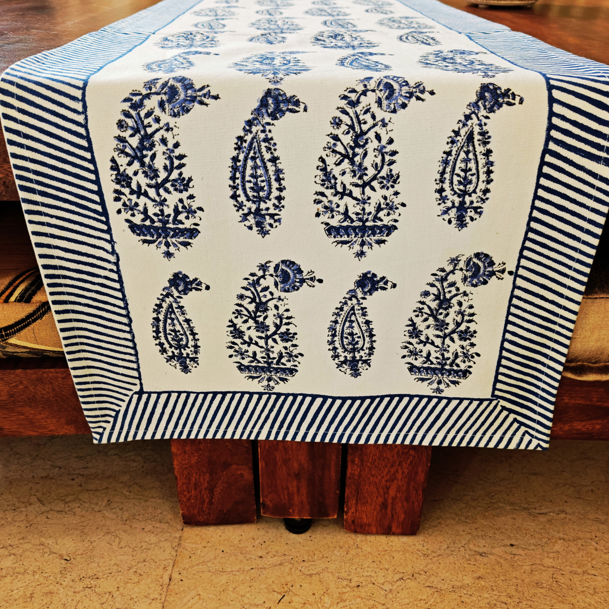 Mayur Table Runner, 100% cotton, 13" X 72"