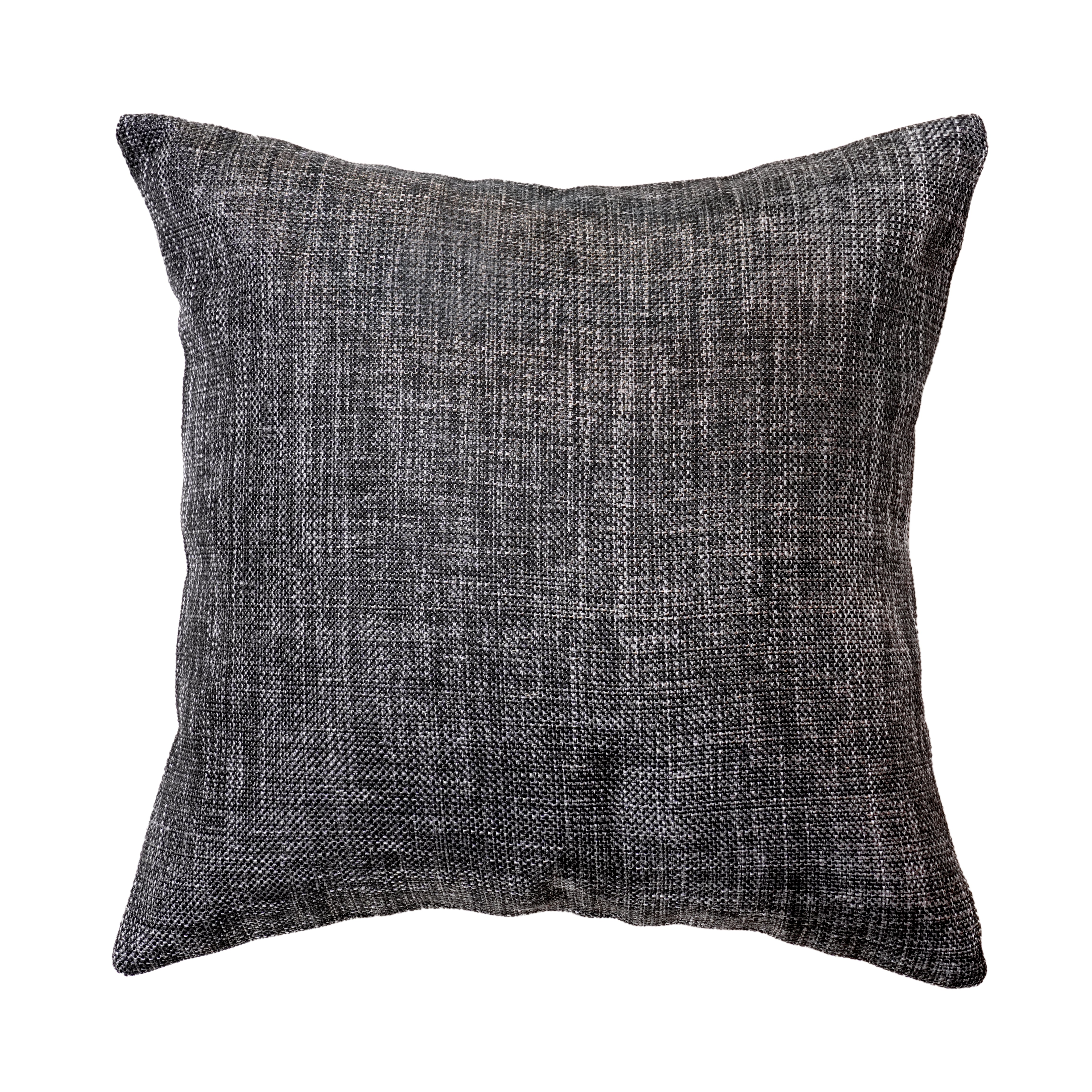 Jute Cushion Covers, 16" x 16" – Beige and Charcoal (4 cushion covers)
