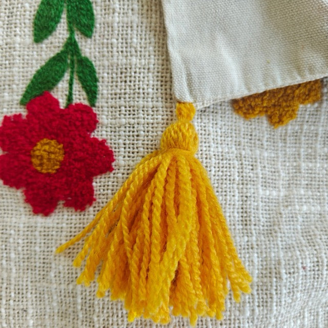 Ochre Embroidered Table Runner
