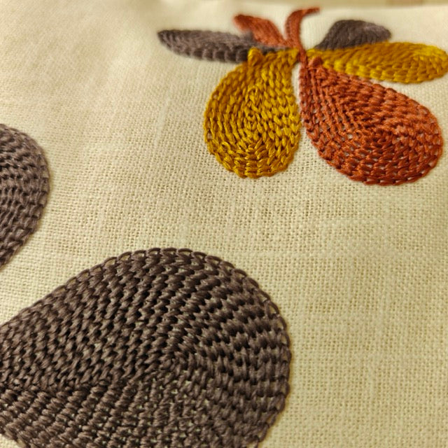 Peacock Embroidery Cushion Cover, 16" x 16", Pack of 1