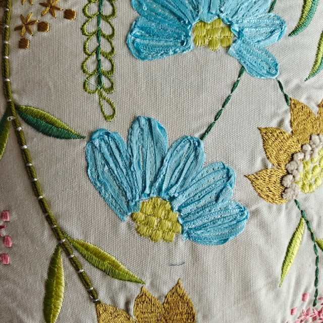 Aster Embroidered Cushion Cover