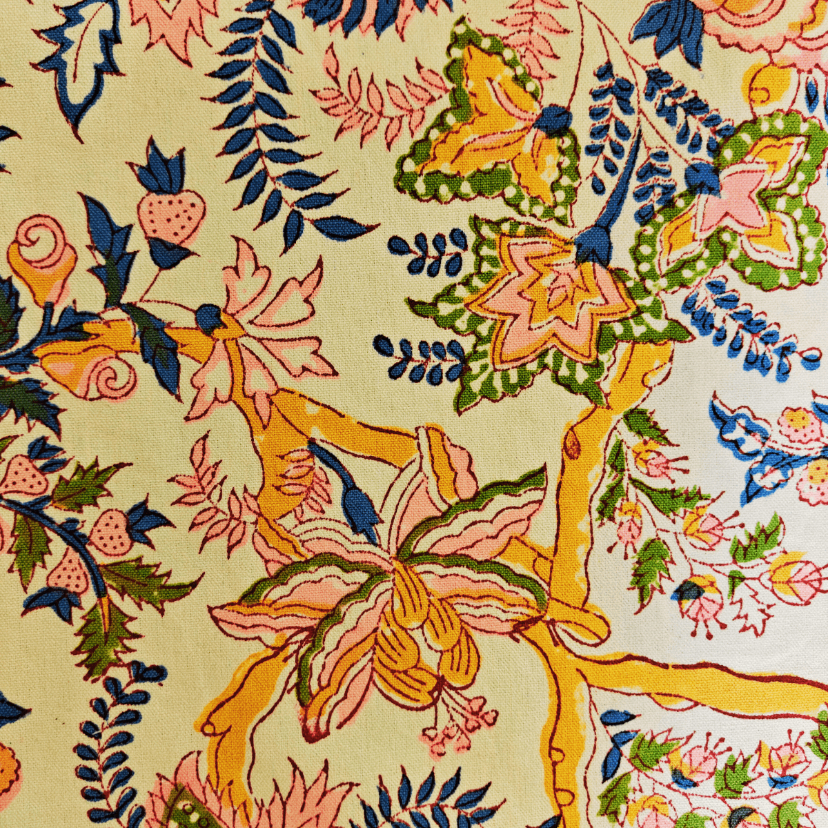 Aangan Table Runner, 100% cotton, 13" X 72" - Coral Slub - 