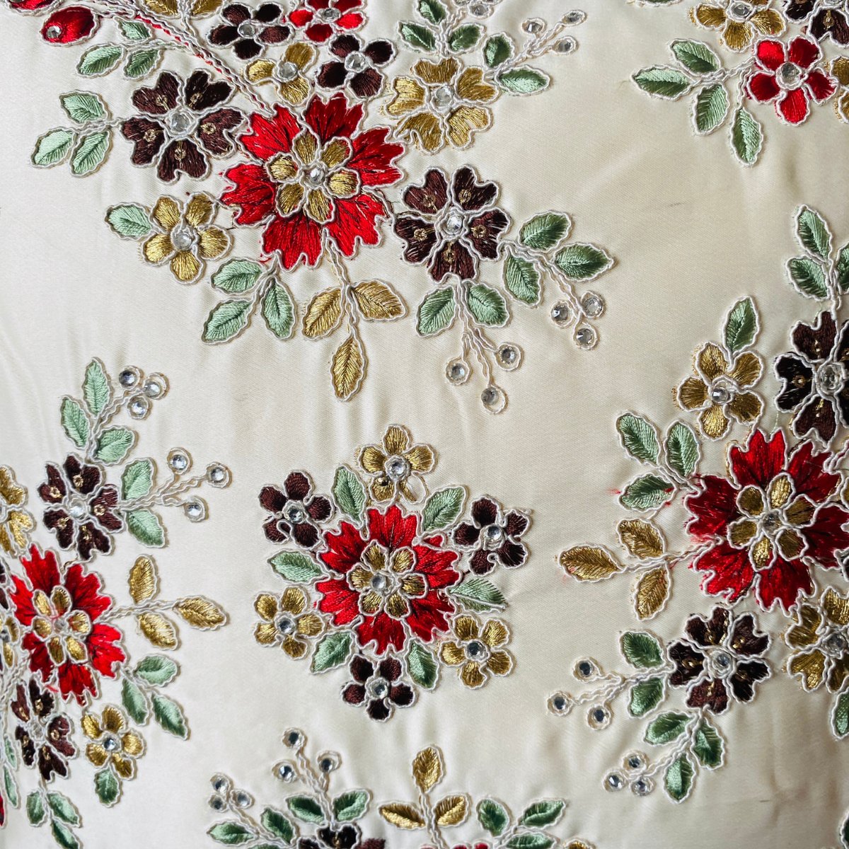 AARA Offwhite Cushion Cover, Pack of 1, 16" x 16" - Coral Slub - 