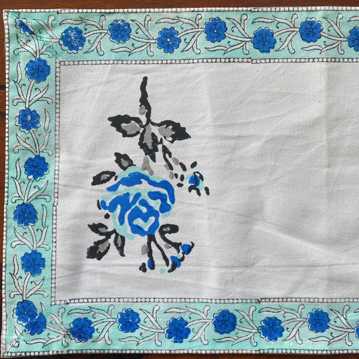 Abeer Table Runner, 100% cotton, 13" x 72" - Coral Slub - 