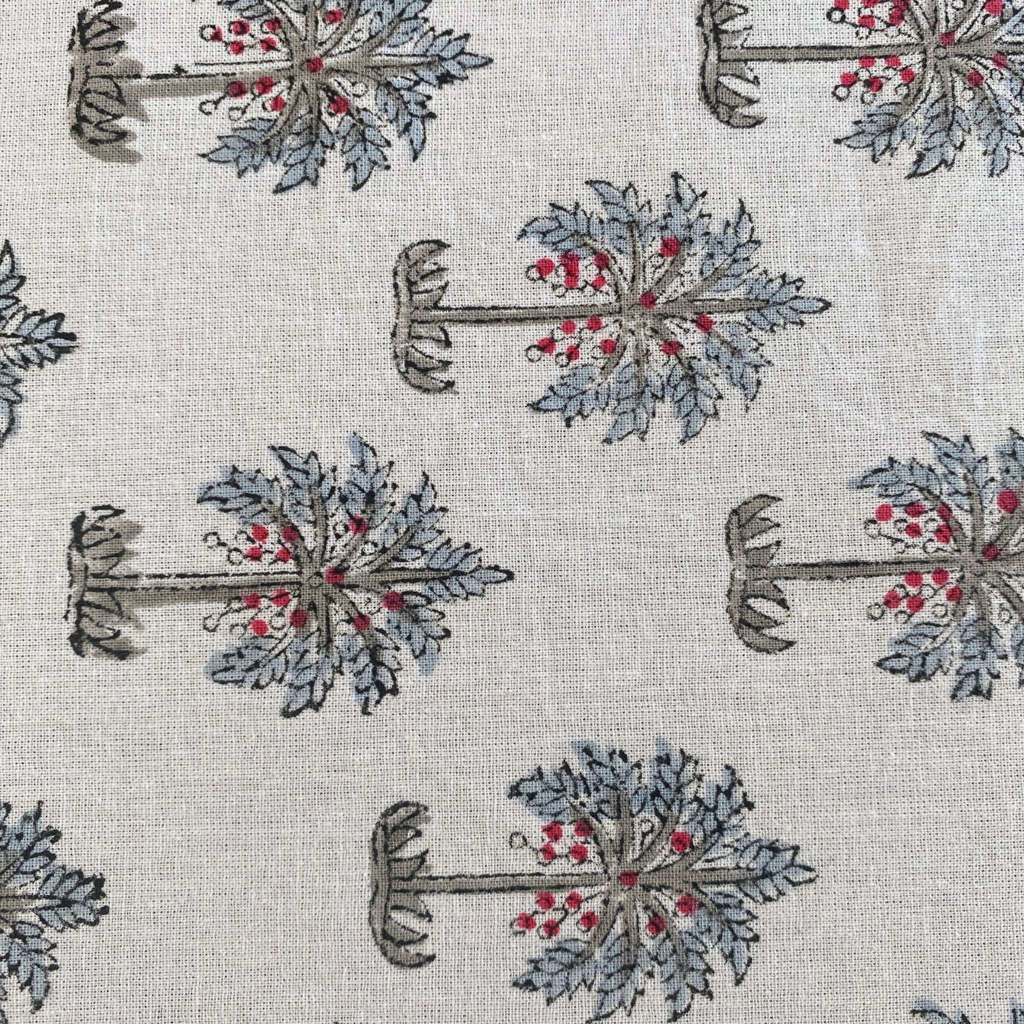 Aboli 6 Seater Dining Table Cover, 100% Cotton, 60" x 90" - Coral Slub - 