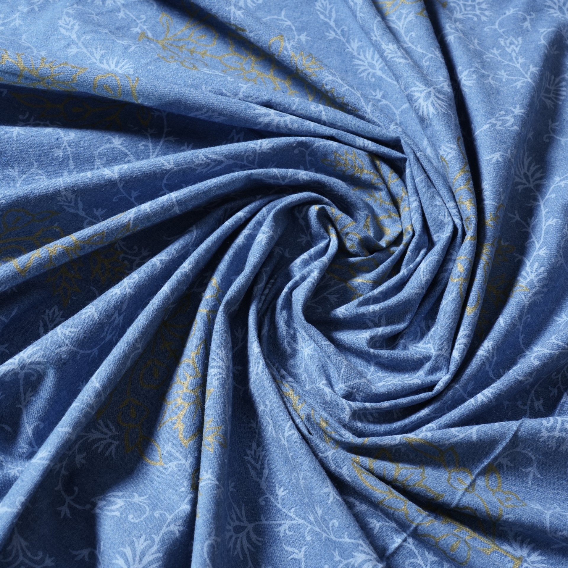 Arctic Ocean 6 Seater Dining Table Cover, 100% Cotton, 60" x 90" - Coral Slub - 