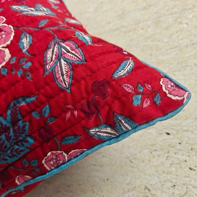 Aruni Cushion Covers, Pack of 5 - Coral Slub -