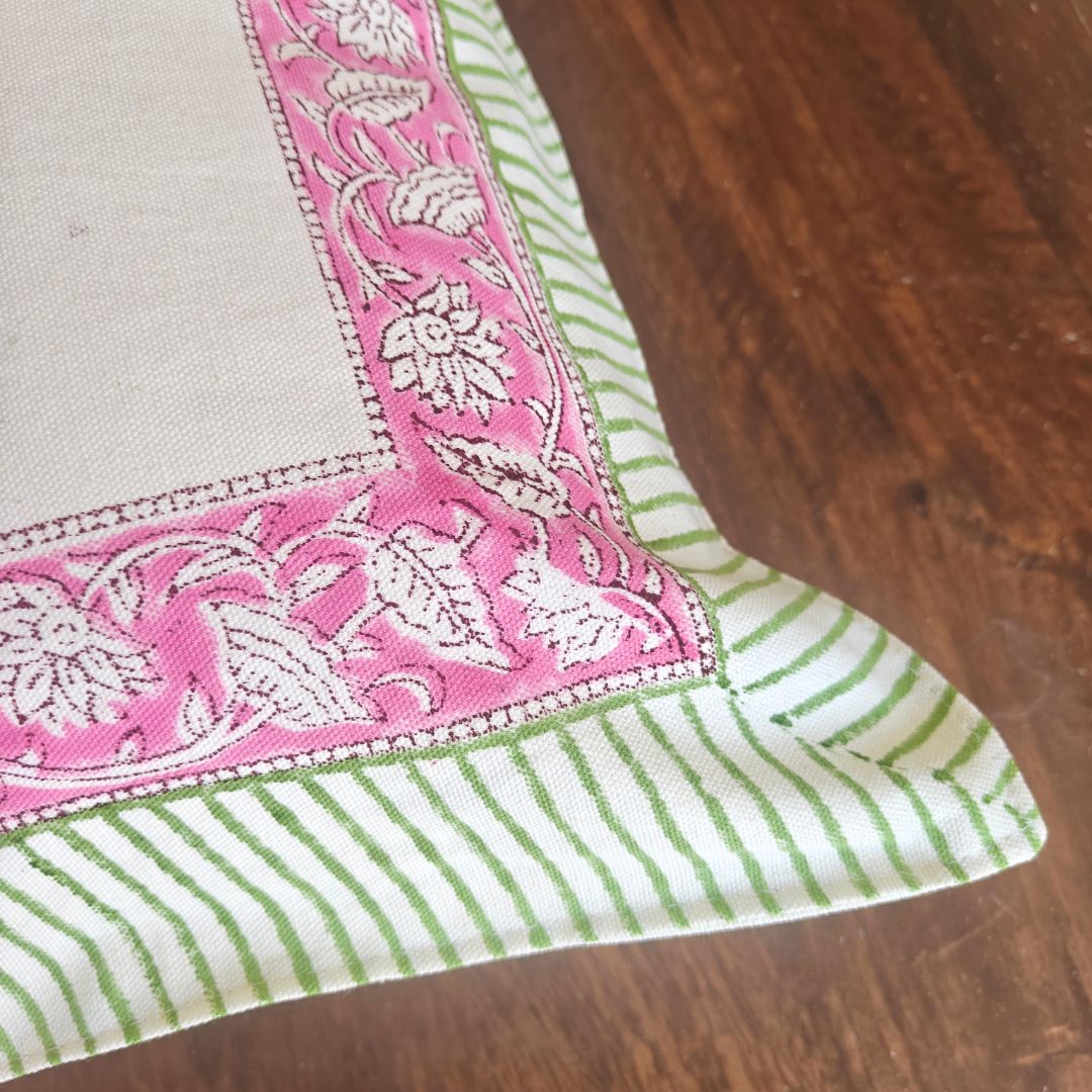 Bahar Cushion Covers, Pack of 5 - Coral Slub - 