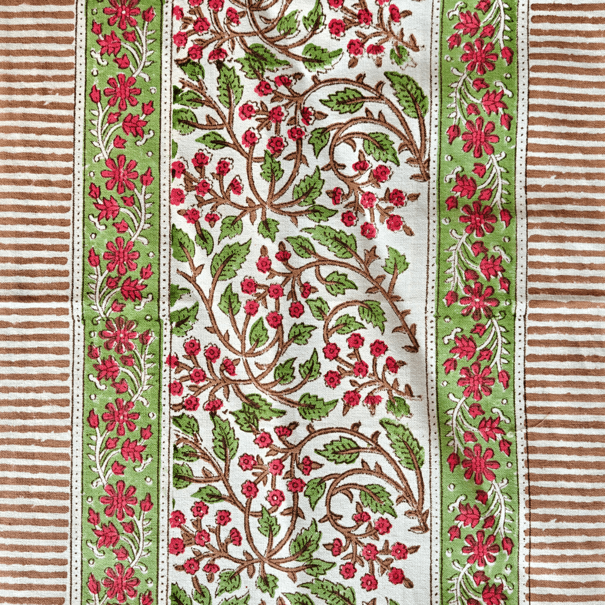 Basera Table Runner, 100% cotton, 13" X 72" - Coral Slub - 