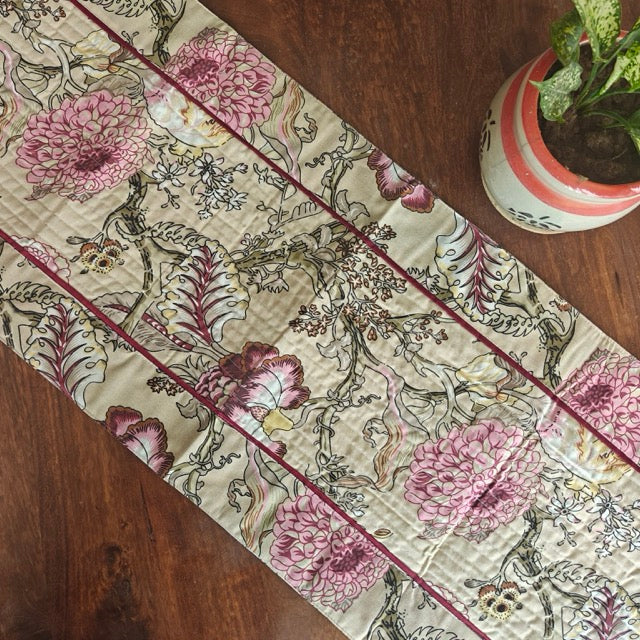 Fleur Quilted Table Runner