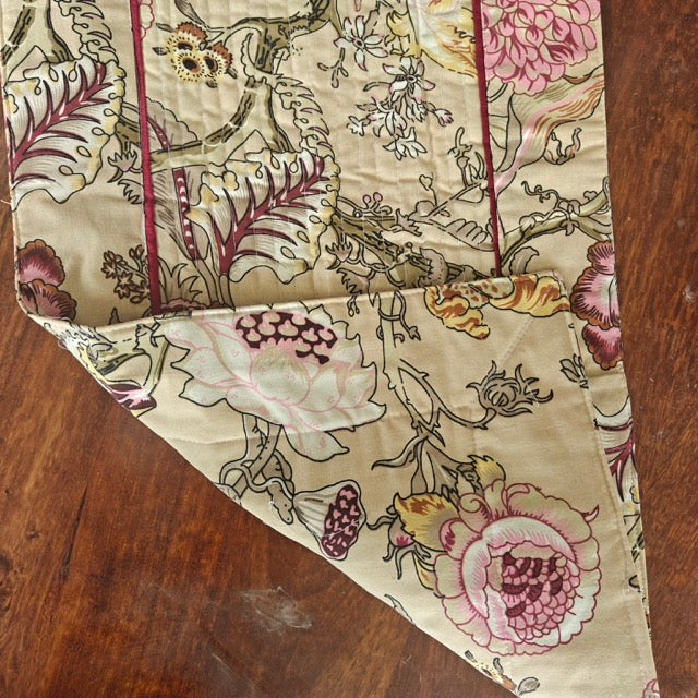 Fleur Quilted Table Runner