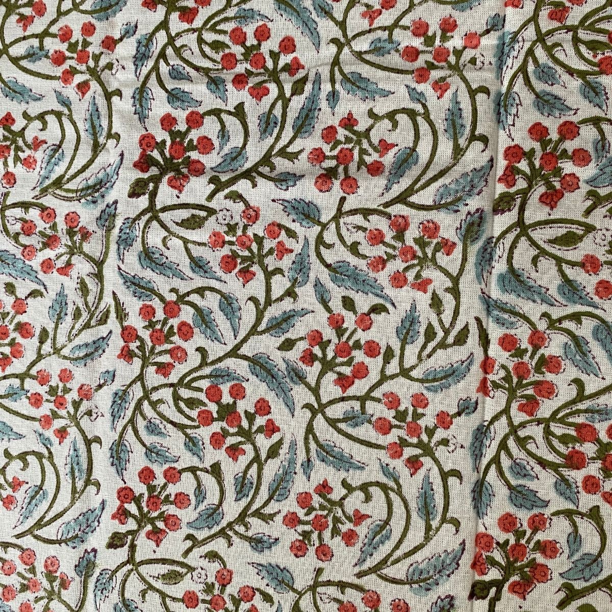 Bel 6 Seater Dining Table Cover, 100% Cotton, 60" x 90" - Coral Slub - 