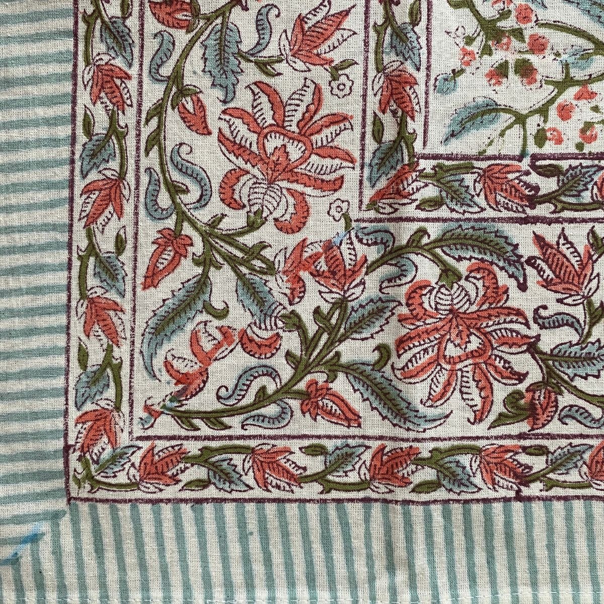 Bel Table Runner, 100% cotton, 13" x 72" - Coral Slub - 