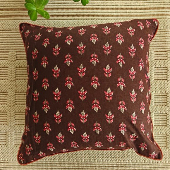 Bhura Cushion Covers, Pack of 5 - Coral Slub -
