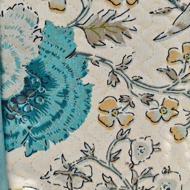 Bloom Haven Botanic Print Tote Bag - Coral Slub - 