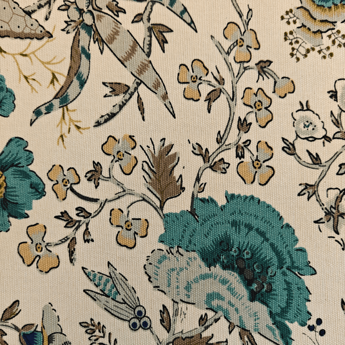 Bloom Haven Printed Placemats – Cotton Canvas – Set of 6, 12" x 18" - Coral Slub - 