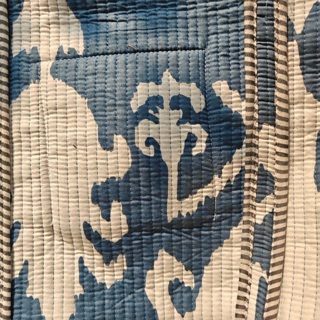 Blue Loom Ikat Print Tote Bag - Coral Slub - 