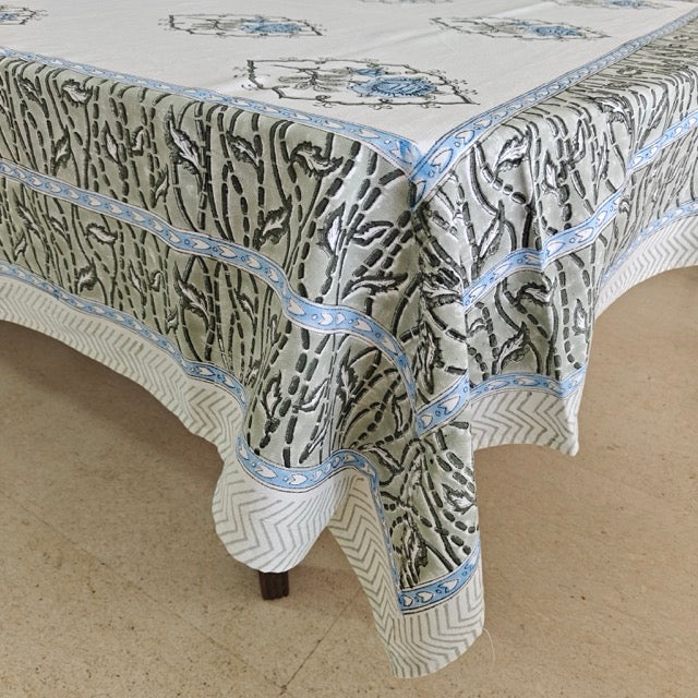 Chandni 6 Seater Dining Table Cover, 100% Cotton, 60" x 90"