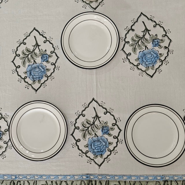 Chandni 6 Seater Dining Table Cover, 100% Cotton, 60" x 90"