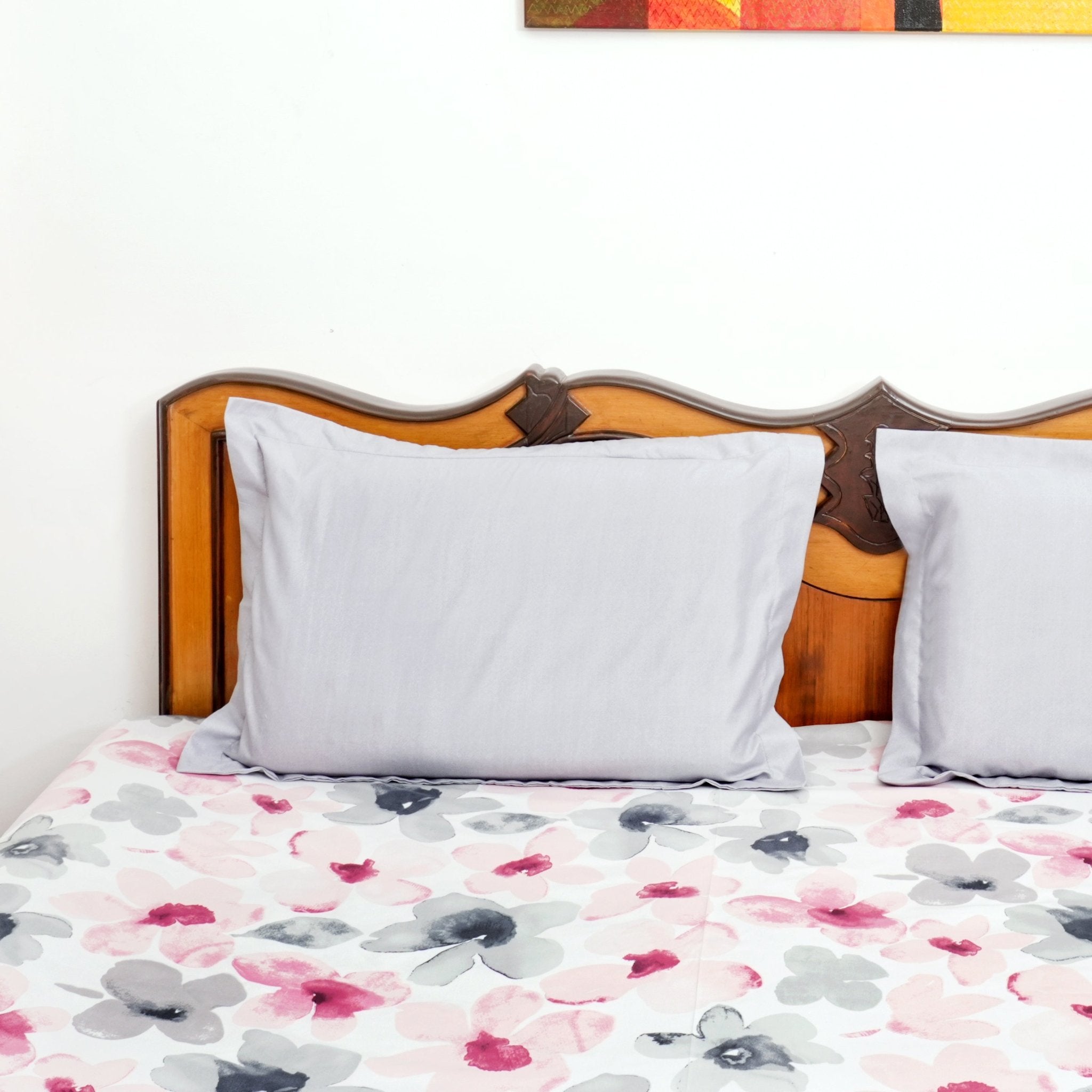 Blush Bedsheet Set King Size, 108" x 108" - Coral Slub - 