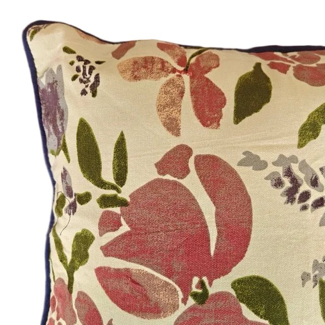 Blush Printed Cushion Covers, 16" x 16", Pack of 5 - Coral Slub -