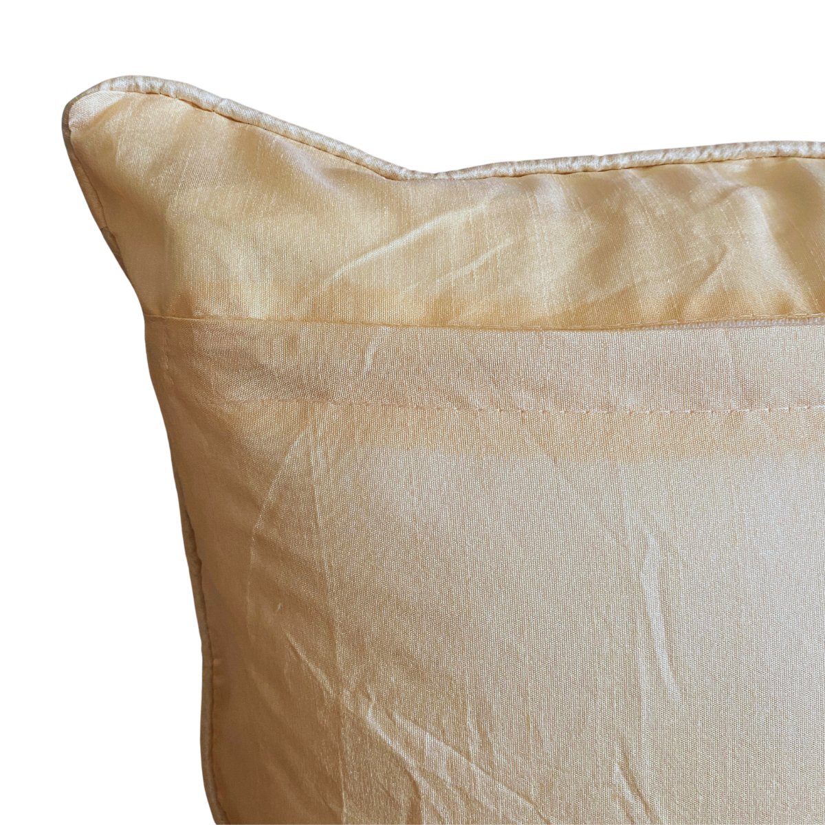 Boond Cream Cushion Cover, Pack of 1, 16" x 16" - Coral Slub - 