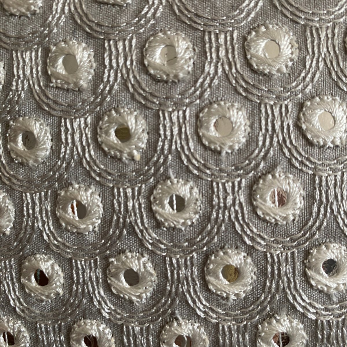 Boond Silver Cushion Cover, Pack of 1, 16" x 16" - Coral Slub - 