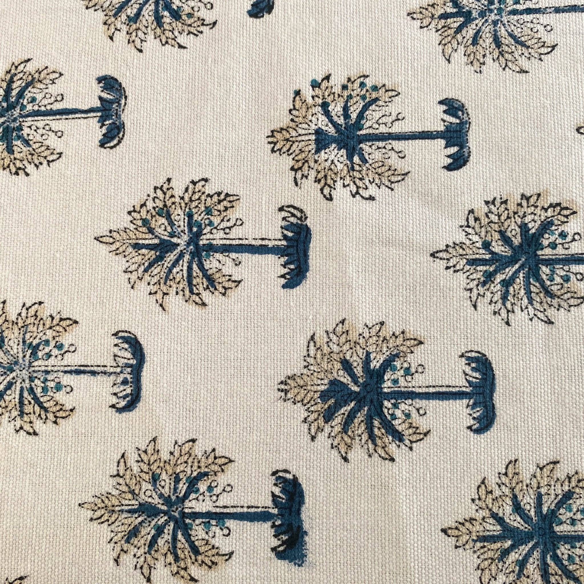 Boota 6 Seater Dining Table Cover, 100% Cotton Canvas, 60" x 90" - Coral Slub - 