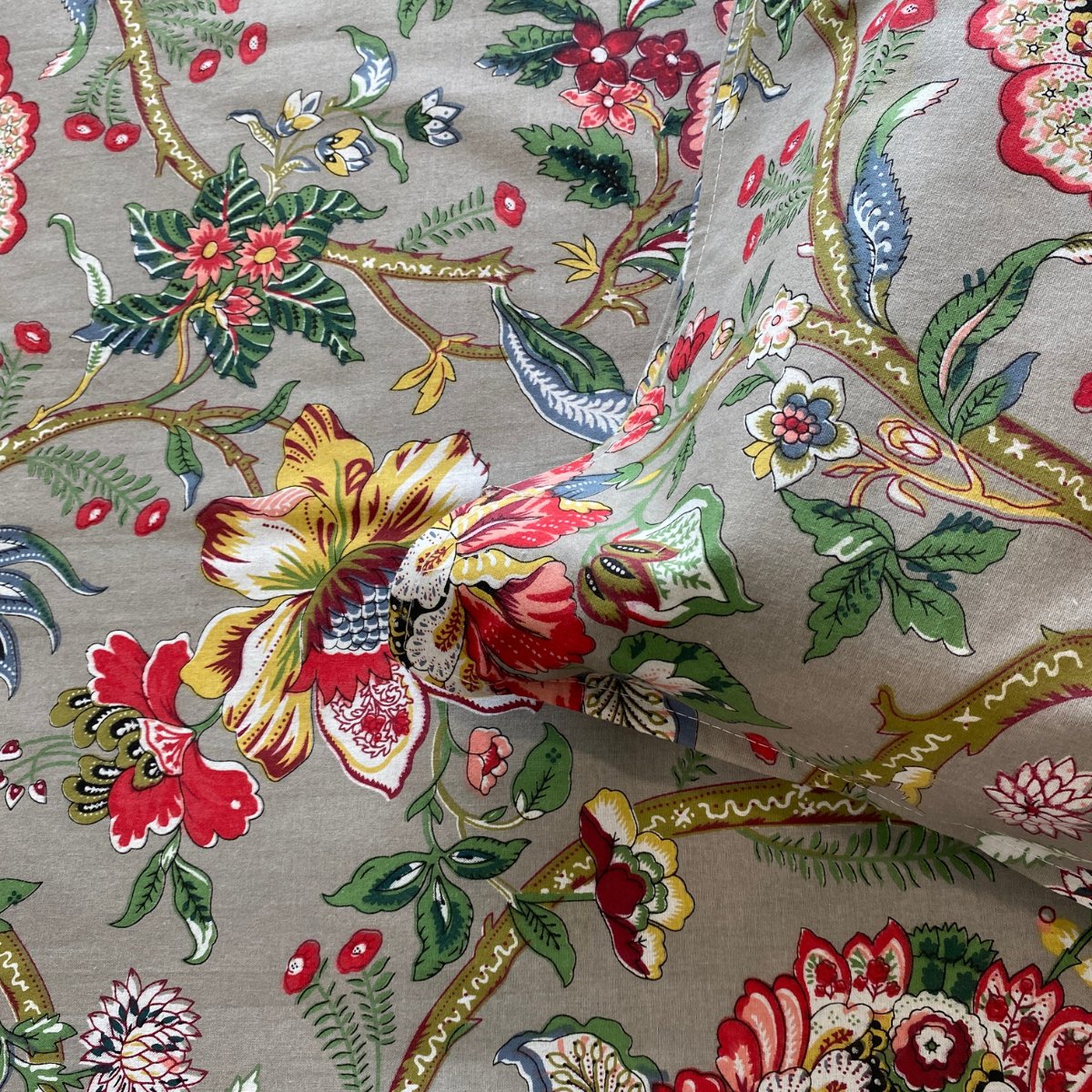 Botanica Bedsheet Set 100% Cotton, King Size, 100" x 108" - Coral Slub - 