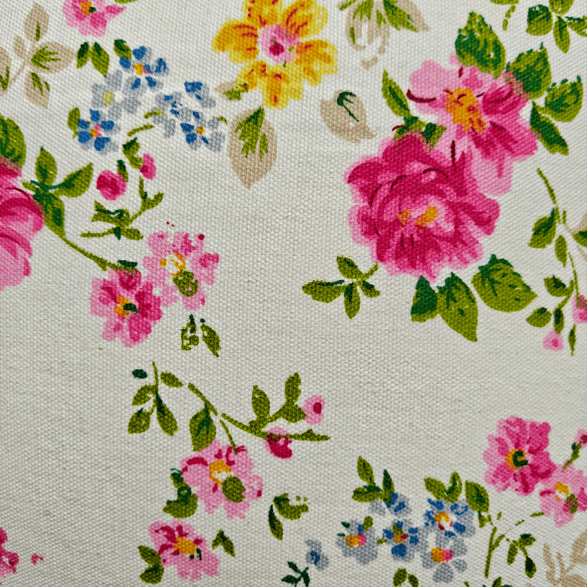 Bud Printed Cushion Covers, 16" x 16", Pack of 5 - Coral Slub - 