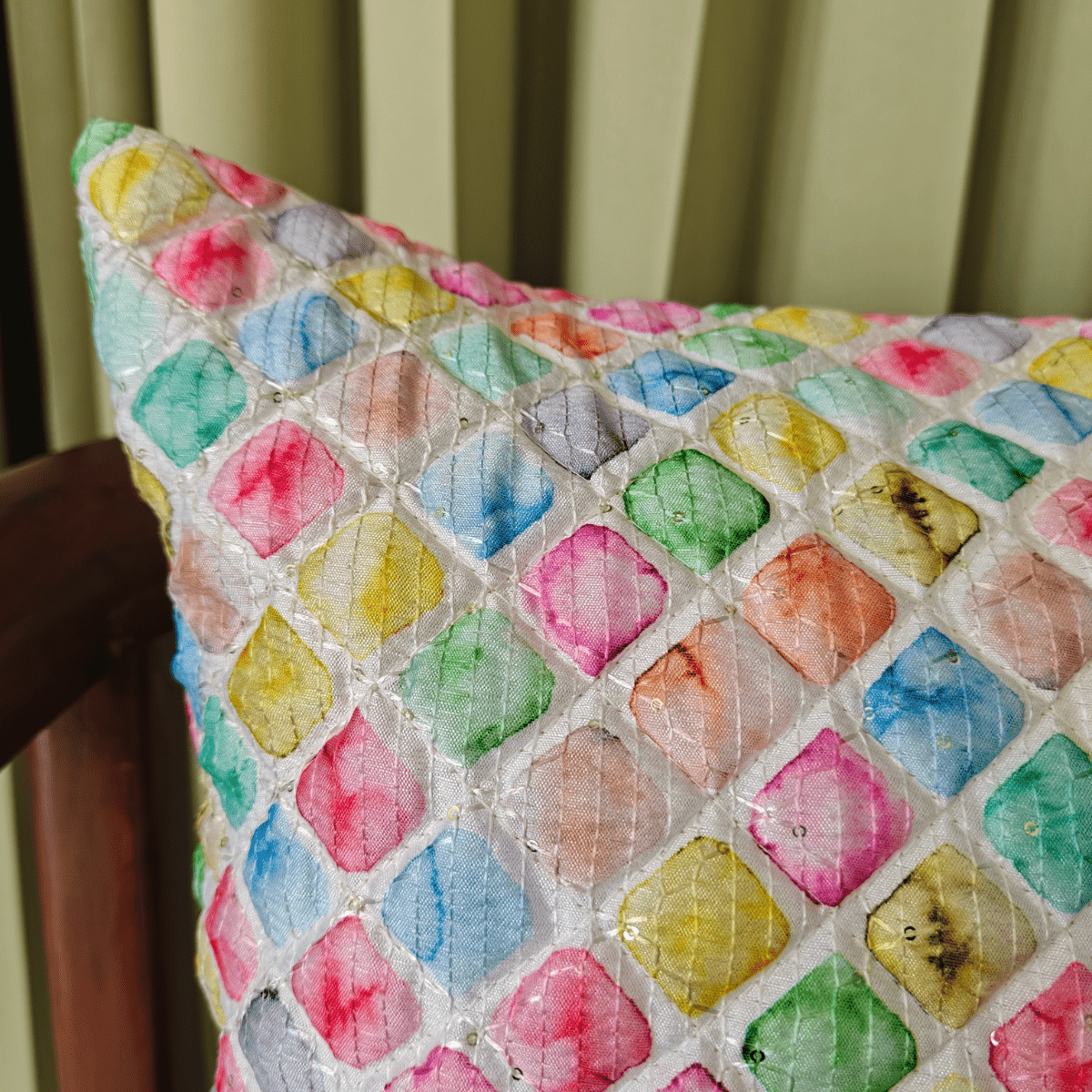 Carnival Cushion Covers, 16" x 16", Pack of 2 - Coral Slub - 