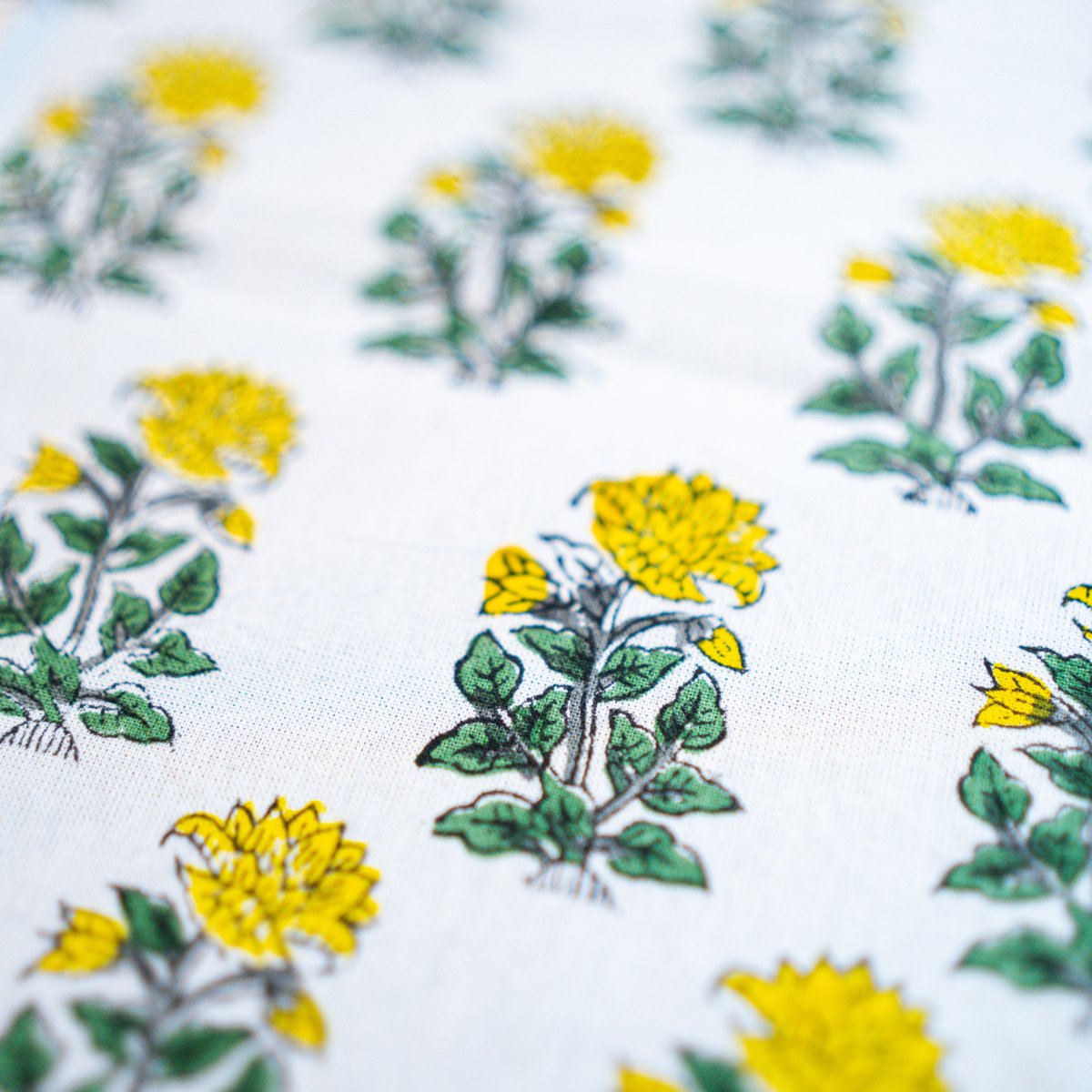 Chamak 6 Seater Dining Table Cover, Block Print, 100% Cotton, 60" x 90" - Coral Slub - 