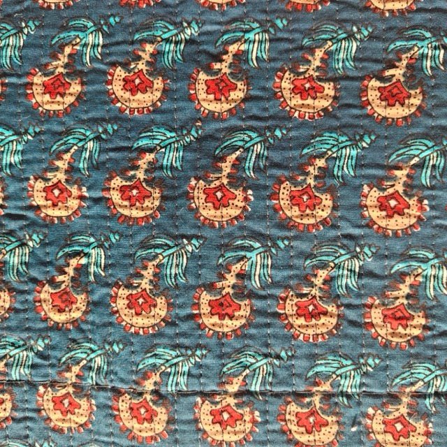 Chhapai Reversible Placemats - Coral Slub -