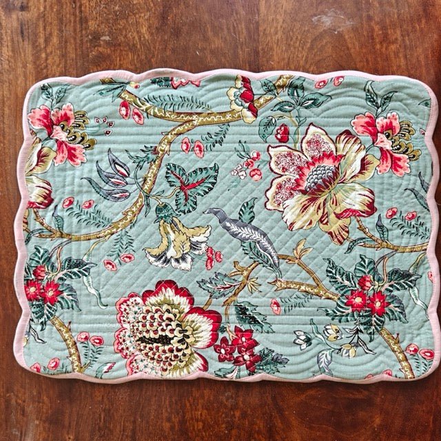 Coldstone Reversible Placemats - Coral Slub -