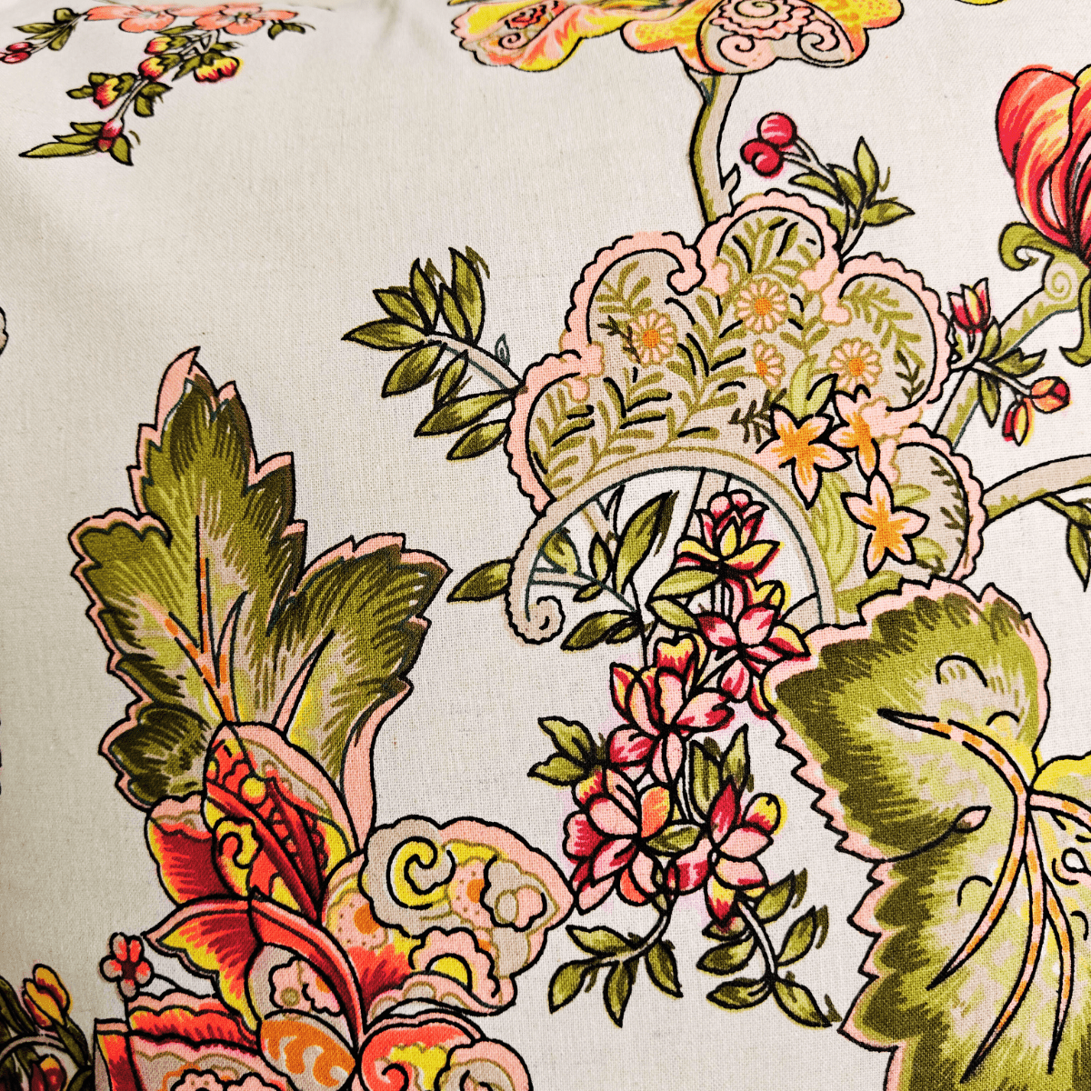 Coral Swirl Cushion Cover, 16" x 16", Pack of 2 - Coral Slub - 