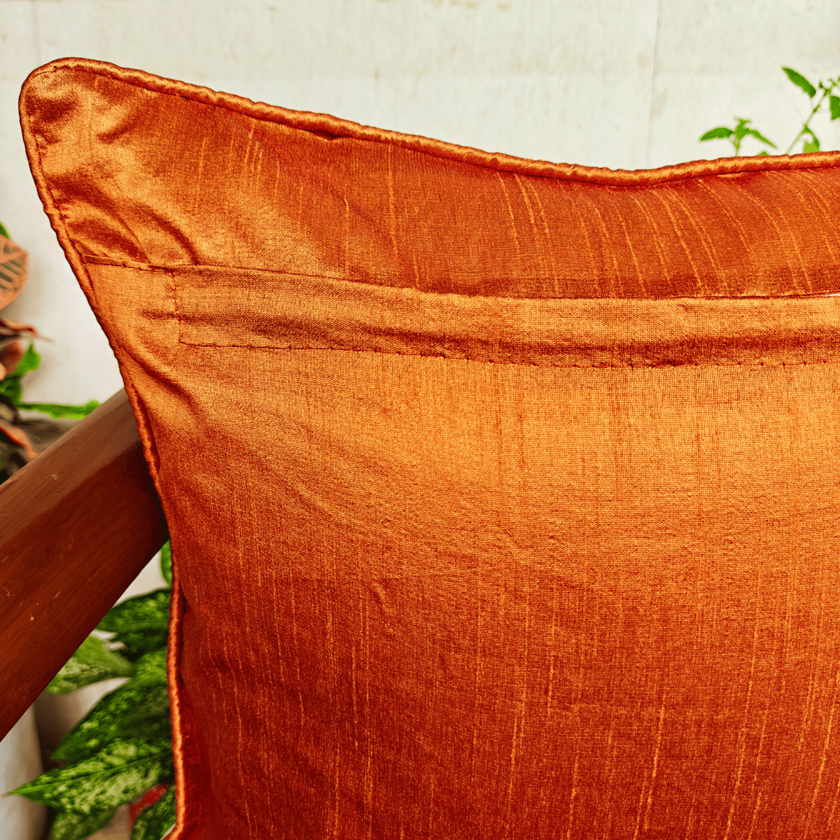 Coral Swirl Cushion Cover, 16" x 16", Pack of 2 - Coral Slub - 