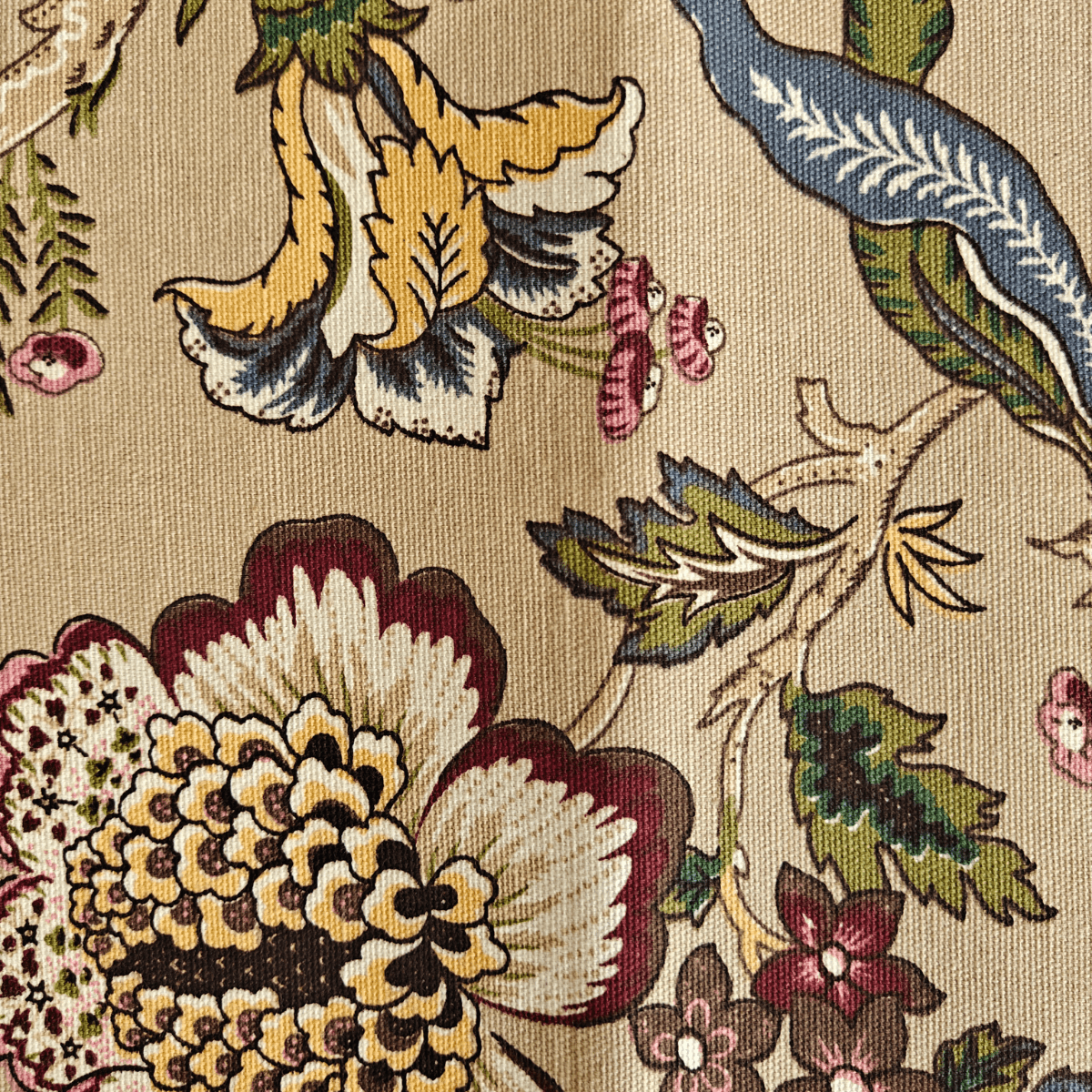 Dune Bloom Printed Placemats – Cotton Canvas – Set of 6, 12" x 18" - Coral Slub - 