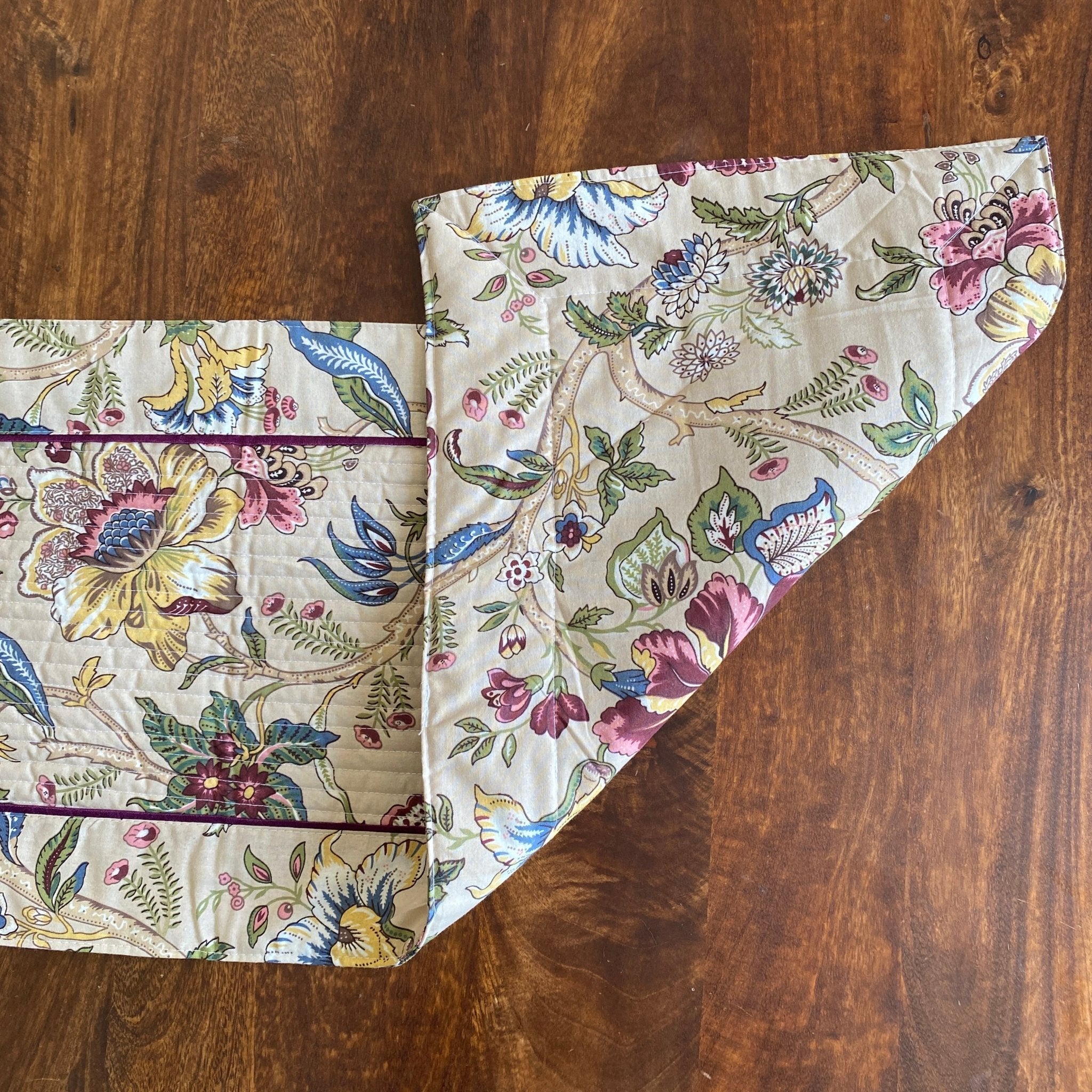 Dune Bloom Table Runner, 100% cotton, 13" x 72" - Coral Slub - 