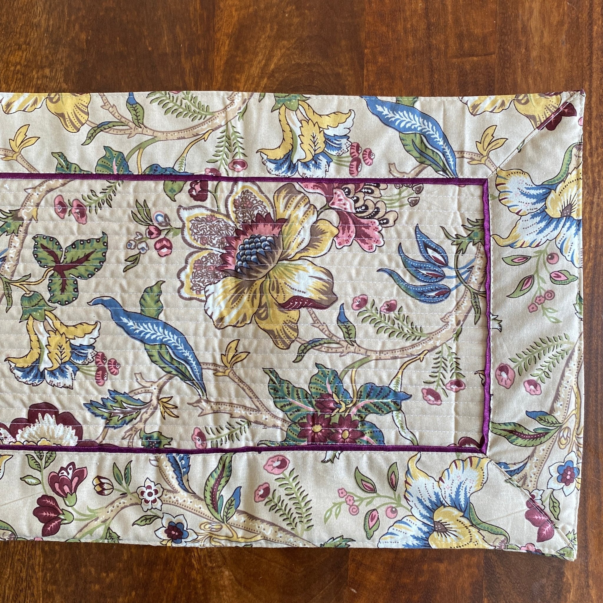 Dune Bloom Table Runner, 100% cotton, 13" x 72" - Coral Slub - 