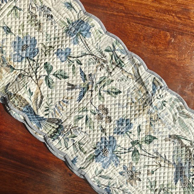 Fern Meadow Reversible Table Runner - Coral Slub -