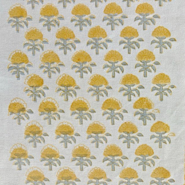 Firdaus Block Print Runner - Coral Slub -