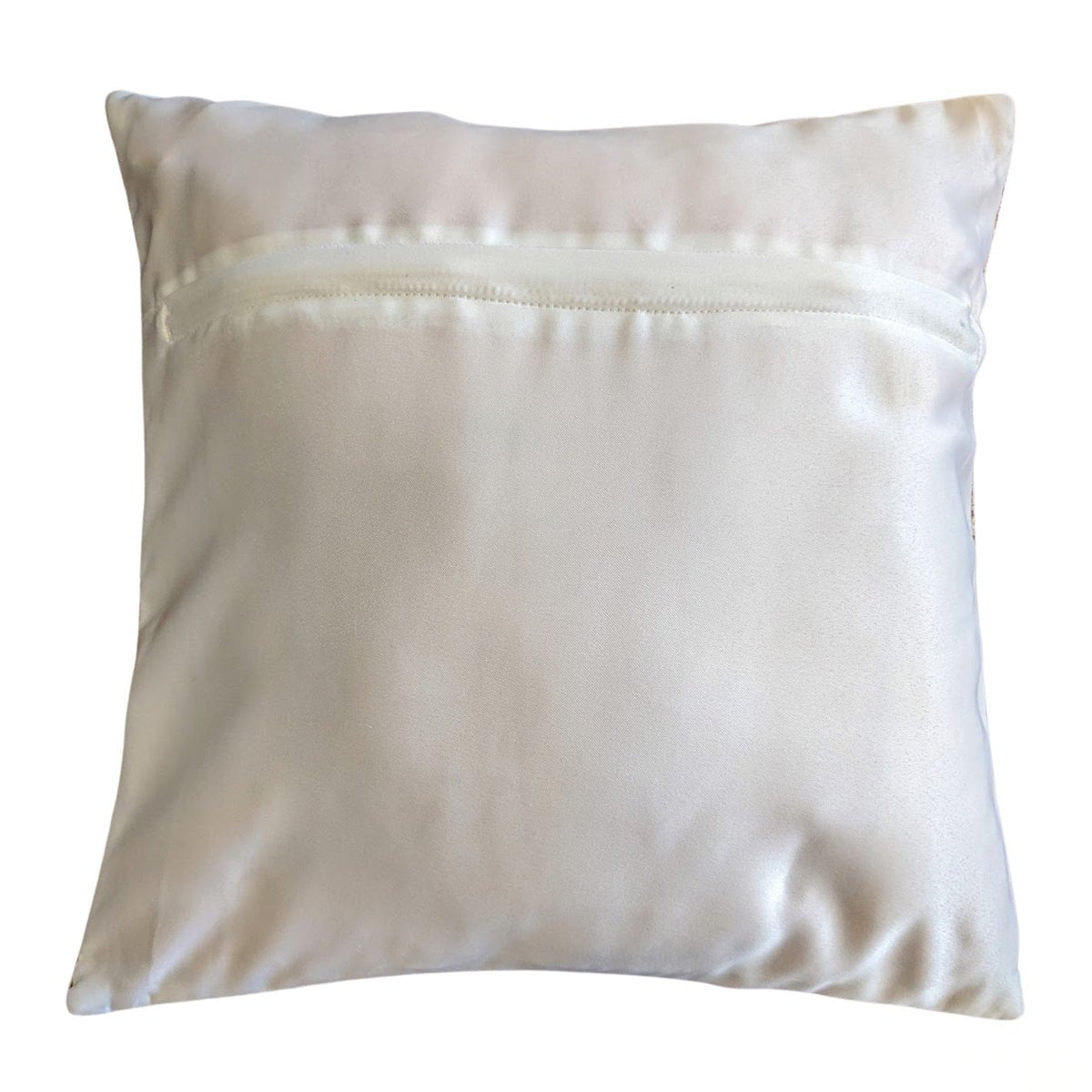 Floral Elegance Cushion Cover, Pack of 2, 16" x 16" - Coral Slub - 